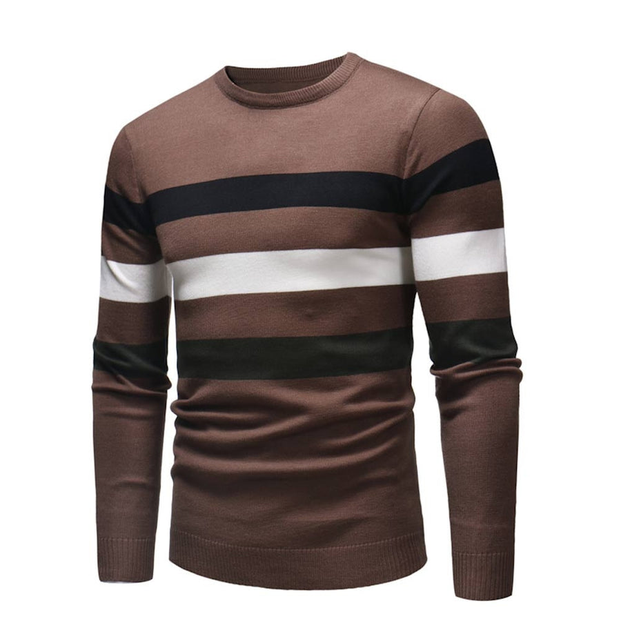 Men Standard Patchwork Full Sleeve Regular Sweater