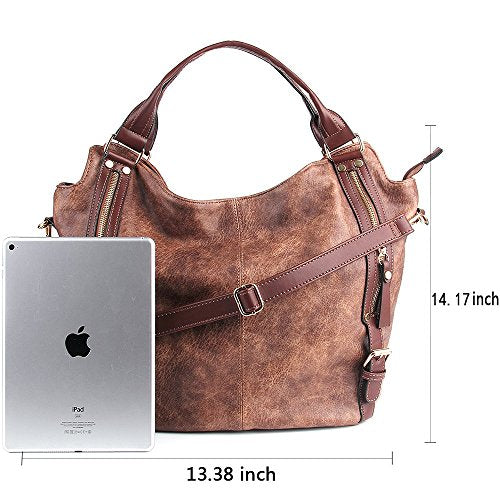 Amazon.com: JOYSON Women Handbags Hobo Shoulder Bags Tote PU Leather Handbags Fashion Large Capacity Bags Coffe: Clothing