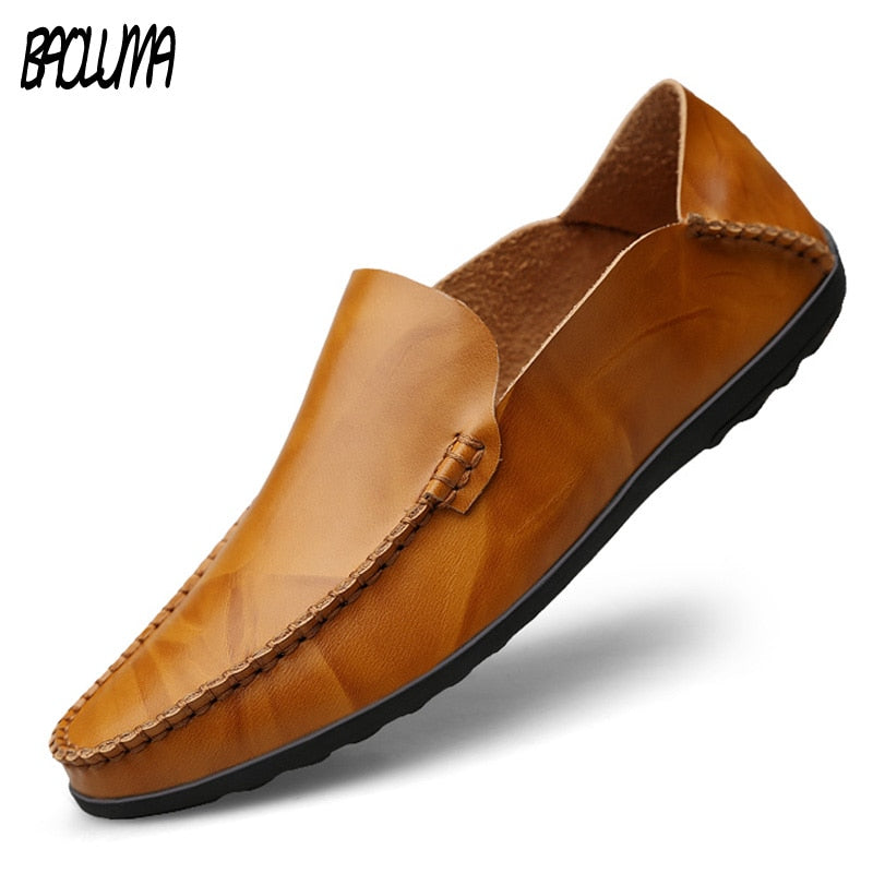 Men Designer Man casual wear
 Shoes Brand Genuine Split Leather Shoes Italy Men Sneakers Non-slip Loafers Flats Driving Men Shoes