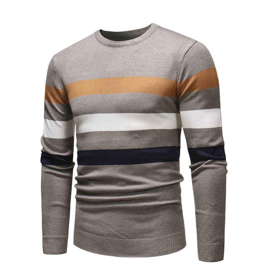 Men Standard Patchwork Full Sleeve Regular Sweater