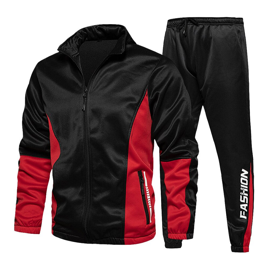 2022 Men's Hip Hop Tracksuit Mens Spring Clothing 2 Pieces Sets Man Streetwear Zipper Jacets And Harem Pants + Sweatshirt Suits