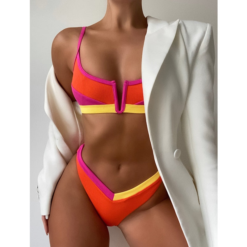 2022 New Summer Women Thong Brazilian Sexy Swimwear