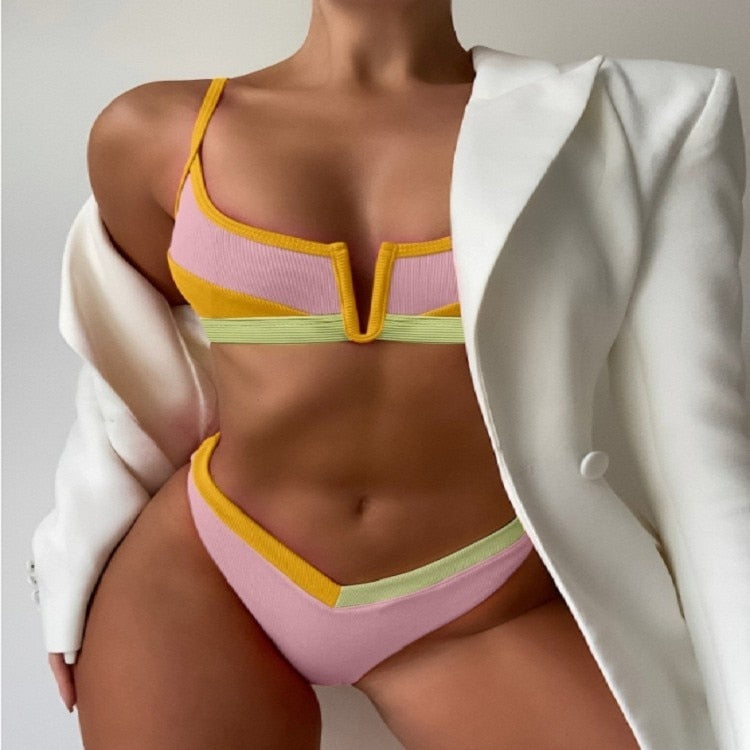 2022 New Summer Women Thong Brazilian Sexy Swimwear