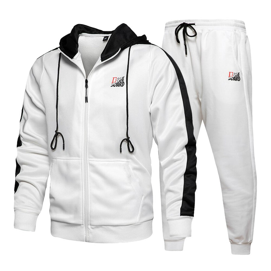 2022 Men's Hip Hop Tracksuit Mens Spring Clothing 2 Pieces Sets Man Streetwear Zipper Jacets And Harem Pants + Sweatshirt Suits
