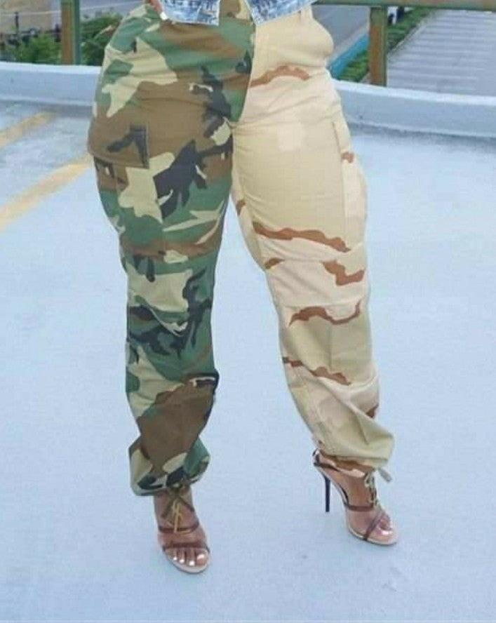 Women casual cargo pants