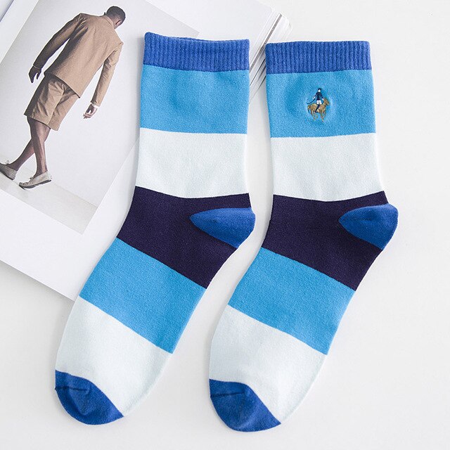 High Quality Fashion Multicolor 5 Pairs Brand PIER POLO Socks