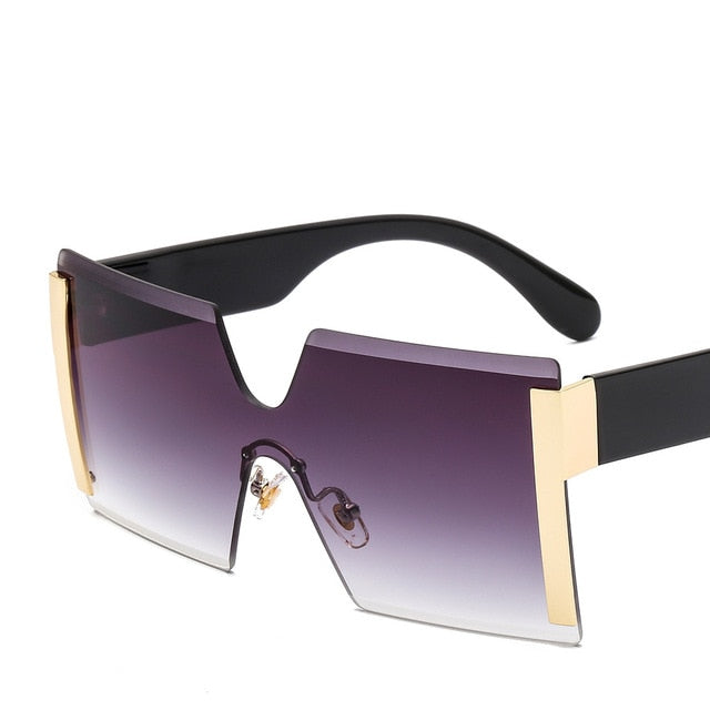 Unisex Fashion Ladies Square Women Goggle Shades