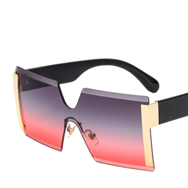 Unisex Fashion Ladies Square Women Goggle Shades