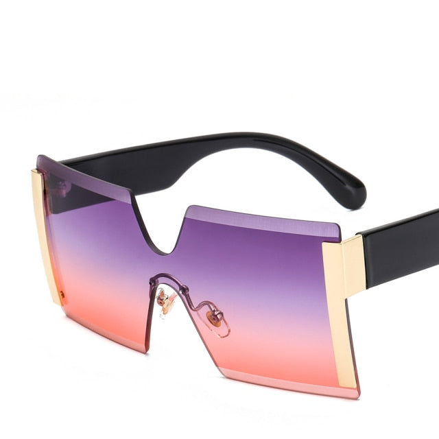 Unisex Fashion Ladies Square Women Goggle Shades