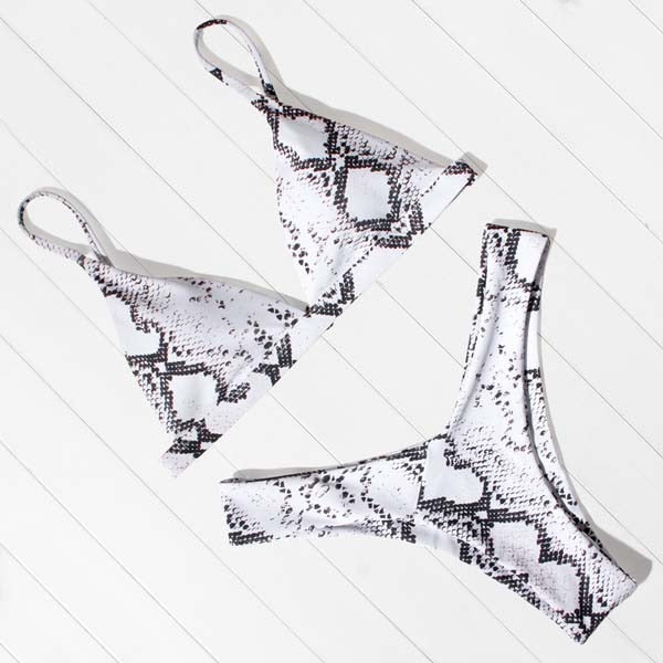 Bikini Micro Women Leopard High Cut Swim Wear Set