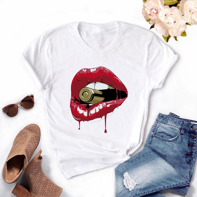 Women Plus Sizes Graphic Tees