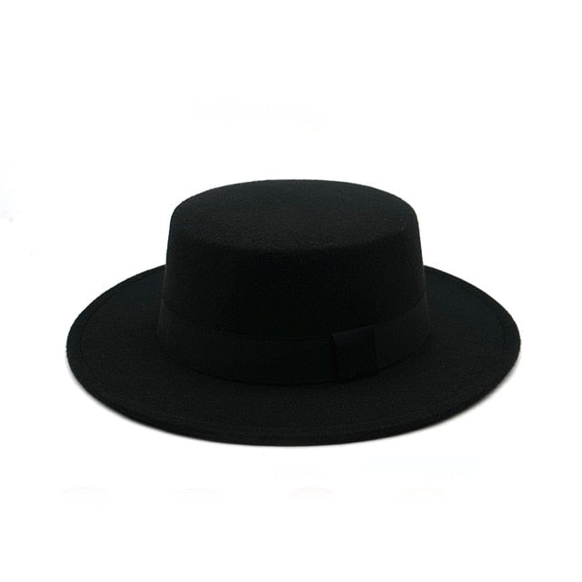 Winter Autumn Imitation Woolen Women Men Ladies Fedoras Top Jazz