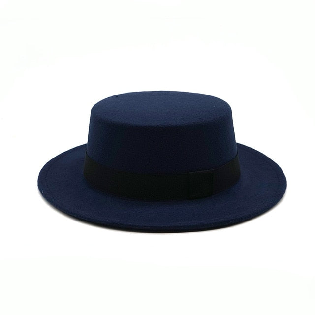 Winter Autumn Imitation Woolen Women Men Ladies Fedoras Top Jazz