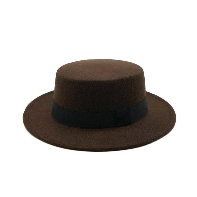 Winter Autumn Imitation Woolen Women Men Ladies Fedoras Top Jazz
