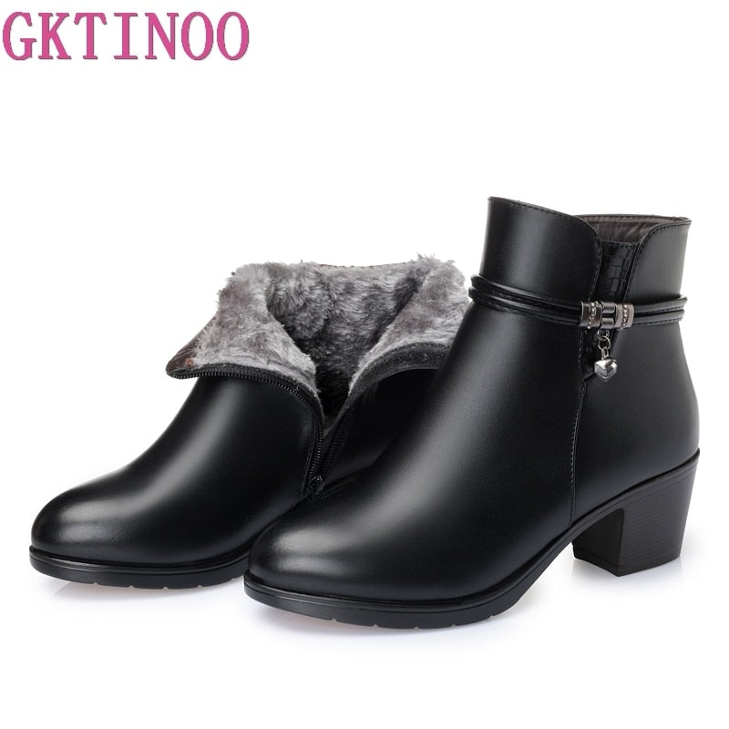 2021 Women NEW  Soft Leather  Ankle Boots
