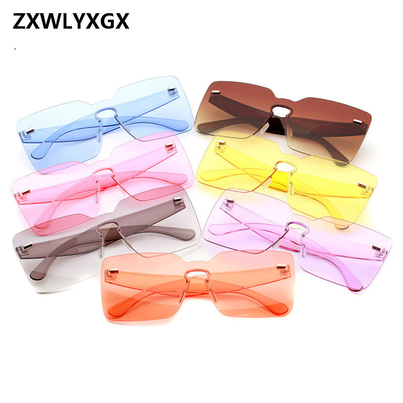 ZXWLYXGX 2018 Fashion Goggle New Sunglasses Women Men Brand Wholesale Eyewear Mirror oculos gafas de sol feminino mujer uv400