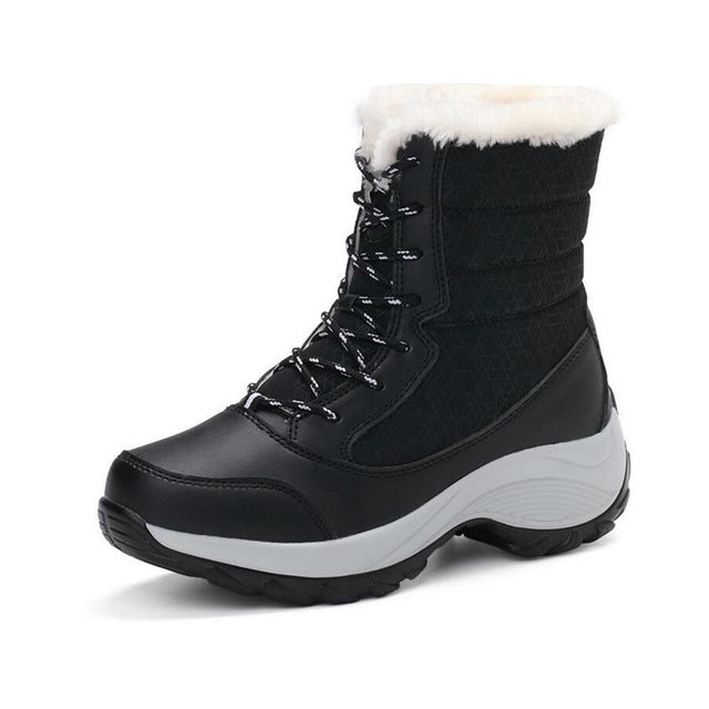 Women boots non-slip waterproof winter ankle snow boots women platform winter shoes with thick fur botas mujer